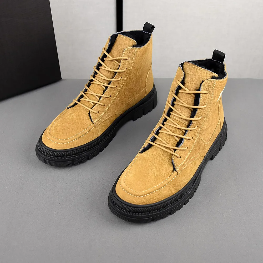 PP520🛜🛜🛜【ugg】The upper is made of waterproof nubuck, real wool lining, and non-slip rubber sole. Warm and comfortable, a must-have in winter! Men's size 38-44 (custom-made size 45 is non-refundable).